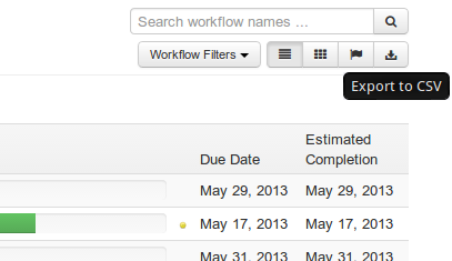 Export your filtered data sets to excel