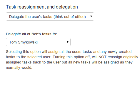 Delegation and task assignment