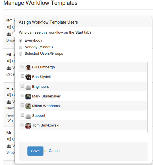 Workflow Access Control